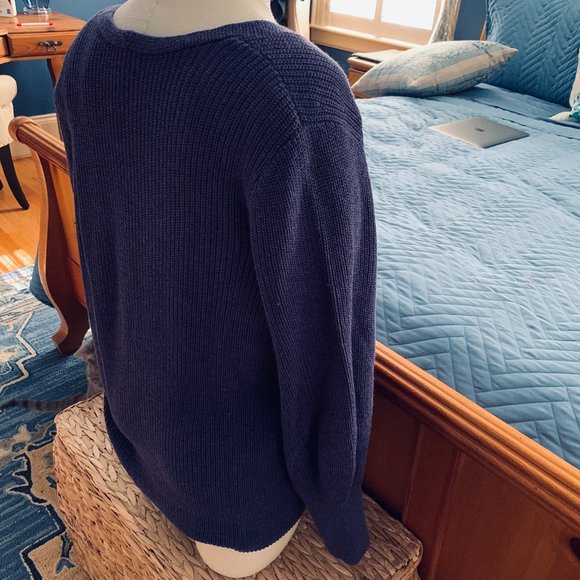 Nic+Zoe Purple/Fig V-neck Shaker Sweater - Size L - Picture 7 of 13